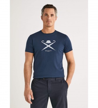 HACKETT para hombre. Camiseta Large Logo marino HACKETT