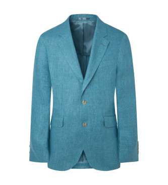 Hackett para homem. Blazer Delave em linho turquesa Hackett