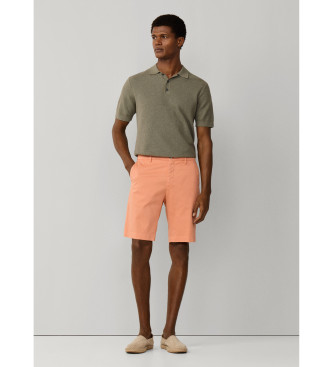 Hackett London para hombre. HM8000016 Bermuda chino sanderson fit tailored naranja (31), Casual, Algodón
