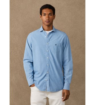 Hackett London Camisa Chambray azul