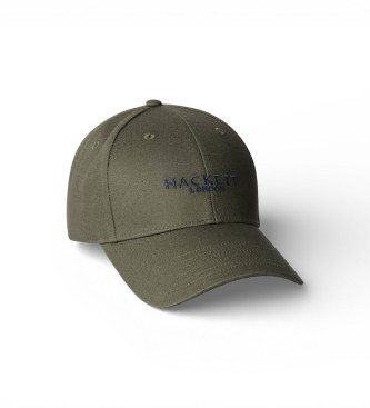 Hackett London para hombre. HM0400074 Gorra Contrast verde (OSFA), Casual, Algodón