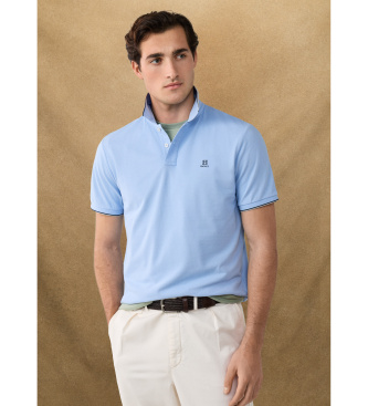Hackett London para hombre. HM5600136 Polo Heritage Tipped azul