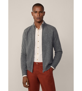 Hackett London för män. HM703238 Grå ulljacka (XXL), Casual