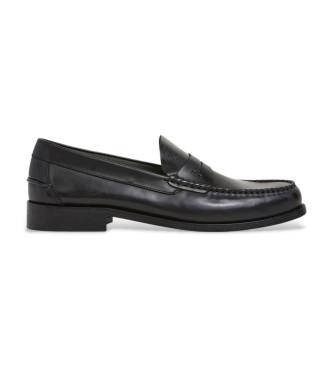 Hackett London para hombre. HMS200052 Mocasines de Piel Chesfield Loafer negro (45), Plano, Ninguno, Casual, Fiesta, Clásico