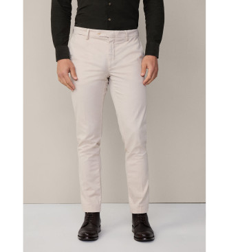 Hackett London para hombre. HM212487 Pantalón Chino Kensington Slim beige (36/28), Casual, Fiesta, Algodón, Clásico