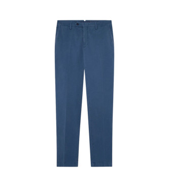 Hackett London para hombre. HM212488 Pantalón Chino Sanderson Fit Clásico azul (31/34), Casual, Algodón