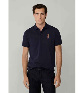 Hackett London para hombre. HM5600028 Polo Heritage Harry marino (XXL), Casual, Algodón, Manga corta