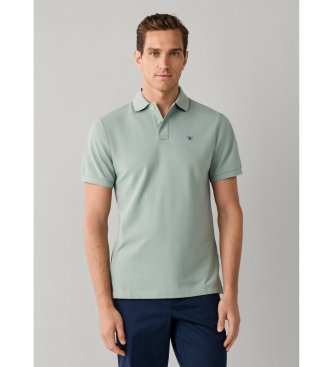 Hackett London Polo Slim Fit Logo verde