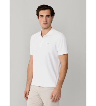 Hackett London para hombre. HMB100050 Polo Towelling blanco (XXL), Casual, Algodón, Manga corta