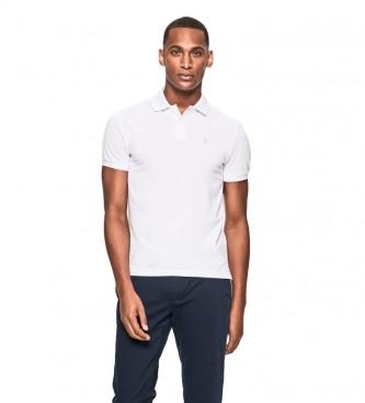 Polo con Logo Fit Slim blanco (XXL), Casual, Algodón, Manga corta, Hackett London outlet 2024.
