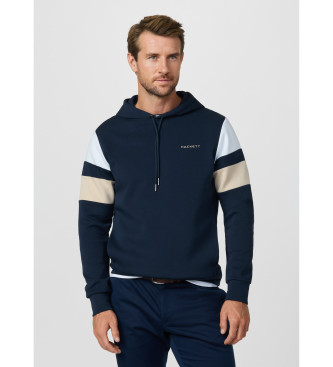 Hackett London para hombre. HM5800083 Sudadera con capucha resort marino (XL), Casual, Algodón