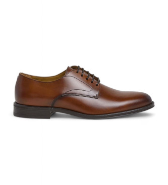 Hackett Londonvoor mannen. HMS21407 Duke Master bruin leren schoenen (40), Leer, Plat, Veters, Casual, Feest, Klassiek