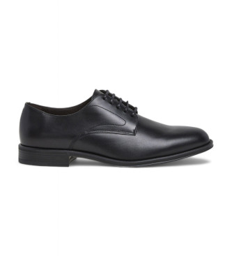 Hackett London para hombre. HMS21407 Zapatos de Piel Duke Master negro (45), Plano, Cordones, Casual, Fiesta, Clásico
