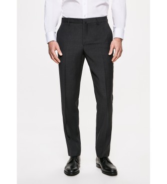 Hackett London Pantalón Lana Liso gris