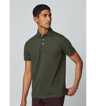 Hackett London para hombre. HM563205 Polo Algodón Pima verde (S), Casual, Manga corta