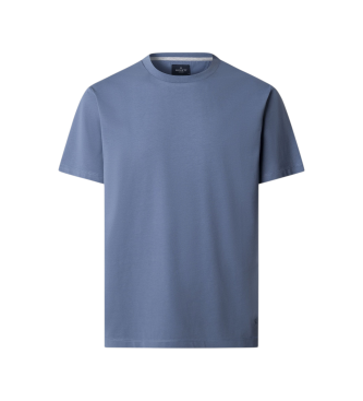 Hackett London para hombre. HM5000056 Camiseta Pima azul (M), Casual, Algodón, Manga corta