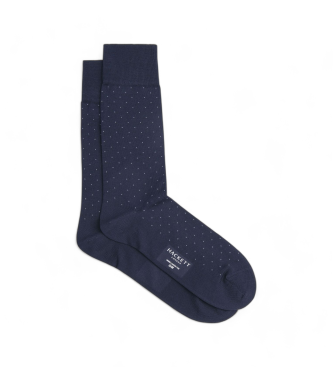 Hackett London para hombre. HMU30052 Calcetines Polkadot marino (M-L), Homewear, Algodón