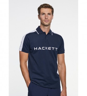 Hackett London para hombre. HM563199 Polo Hs marino (M), Casual, Algodón, Manga corta
