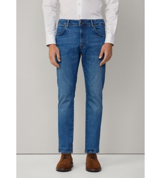 Hackett London para hombre. HM212709 Jeans fit slim azul (31/30), Casual, Algodón, Denim
