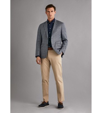 Hackett London para hombre. HM212185 Pantalón Sanderson Chino beige (34/32), Negro, Casual, Algodón