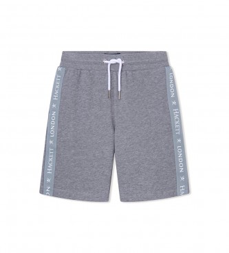 Hackett London para niño. HK580876 Short Tape gris (5Años= 109cm), Casual, Algodón, moda infantil