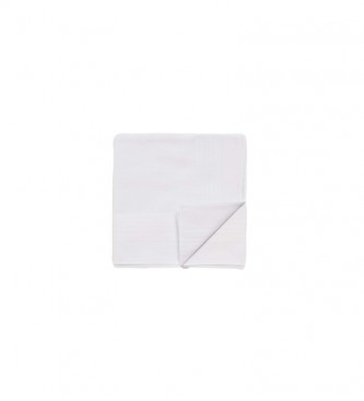 Hackett London para hombre. HM011884 Pañuelo Hank Liso Blanco (OSFA), Casual, Algodón