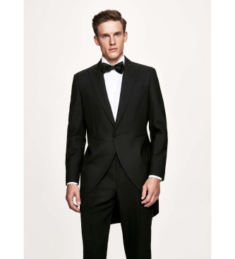 Hackett London para hombre. HM450244 Americana Morning negro (40/32), Fiesta, Lana, Clásico