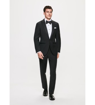 Hackett London para hombre. HM450376 Traje Dinner negro (40/32), Fiesta, Lana, Clásico, Manga larga