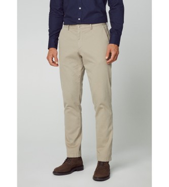 Hackett London para hombre. HM212510 Pantalón Textura beige (28/34), Casual, Algodón