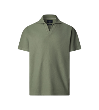 Imagen Hackett London para hombre. HM5600129 Polo Texture verde (S), Casual, Algodón, Manga corta
