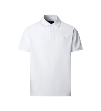 Hackett London para hombre. HM5600145 Polo Tipped blanco (XL), Casual, Algodón, Manga corta
