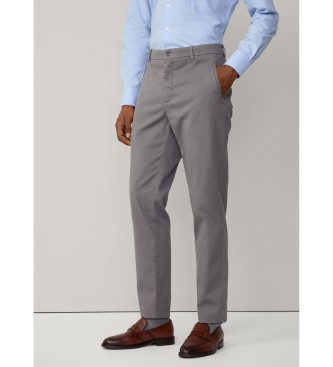 Hackett London para hombre. HM212678 Pantalón Chino fit sloane gris (30/32), Casual, Algodón
