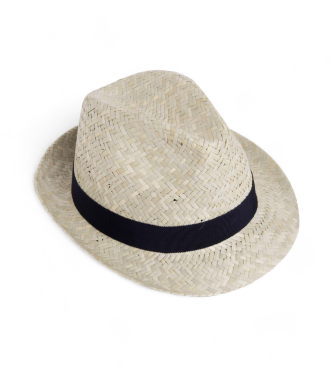 Hackett London para hombre. HM042541 Sombrero Trilby de paja beige (L), Casual