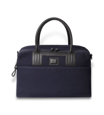 Hackett London para hombre. HM4100023 Bolso de viaje 24 Wells marino (OSFA), Casual, Algodón