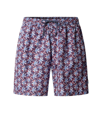 Hackett London para hombre. HMB100029 Bañador Algae rojo (S), Beachwear, Poliéster