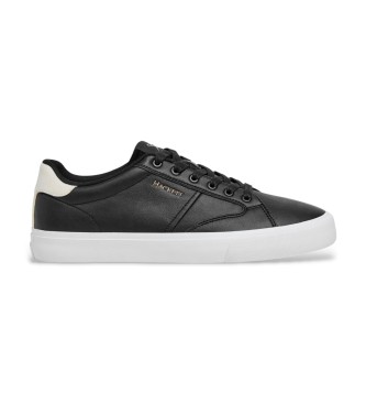 Hackett London para hombre. HMS200066 Zapatillas de Piel Blake Adventure negro (45), Plano, Cordones, Casual