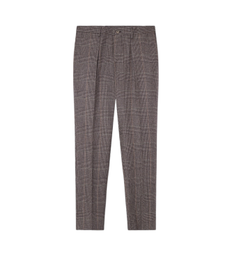 Hackett London para hombre. HM212639 Pantalón Brown Pow marrón (36/32), Casual, Lana