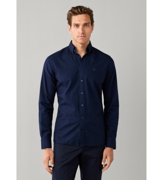 Hackett London Camisa Essential Dyed marino