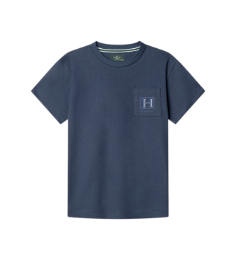 Hackett London Camiseta H Pocket marino (3años= 98cm)