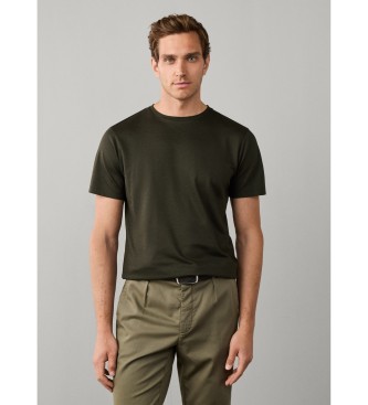 Hackett London para hombre. HM5000153 Camiseta Pique verde (3XL), Casual, Manga corta, Lyocell
