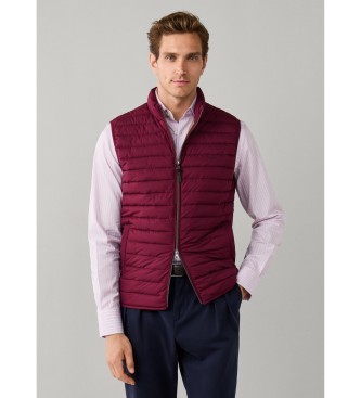 Hackett London Chaleco Ultra burdeos