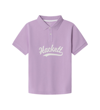 Hackett London para niño. HK5600031 Polo Logo SS lila (11años= 146cm), Casual, Algodón, Manga corta, moda infantil