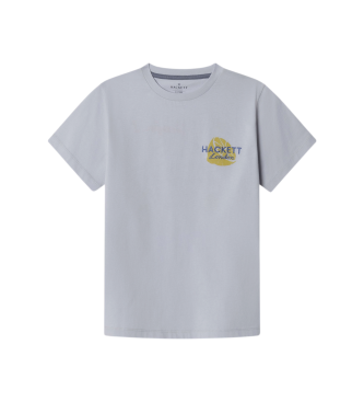 Hackett London para niño. HK5000032 Camiseta Seafood azul (3Años= 97cm), Casual, Algodón, Manga corta, moda infantil