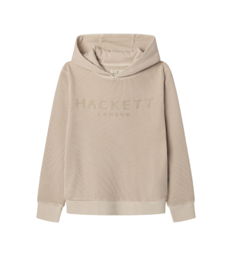 Hackett London para niño. HK5800004 Sudadera Waffle beige (7Años= 122cm), Casual, Algodón, moda infantil
