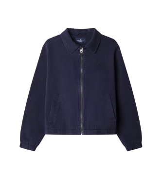 Hackett London para niño. HK4000015 Chaqueta Harrington marino (11años= 146cm), Algodón, Clásico, moda infantil