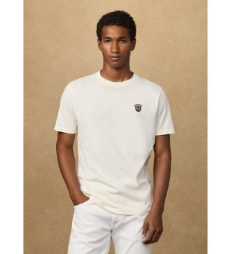 Hackett London para hombre. HM5000063 Camiseta con logo fit clásico blanco (3XL), Casual, Algodón, Manga corta