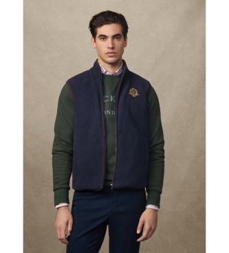 Hackett London para hombre. HM5800016 Polar Heritage Crest marino (M), Casual, Poliéster