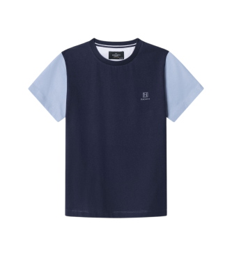 Hackett London para niño. HK5000040 Camiseta Heritage H Multi azul (9años= 134cm), Casual, Algodón, Manga corta, moda infantil