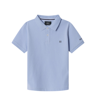 Hackett London para niño. HK5600023 Polo Heritage Trim azul (9años= 134cm), Blanco, Casual, Algodón, Manga corta, moda infantil