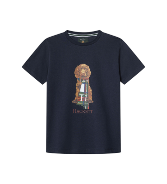 Hackett London para niño. HK5000015 Camiseta Harry marino (13Años= 157cm), Casual, Algodón, Manga corta, moda infantil